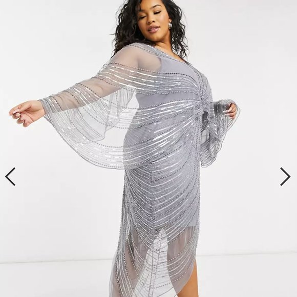 ASOS DESIGN Sequin Embellished Dress NWT - Picture 1 of 1